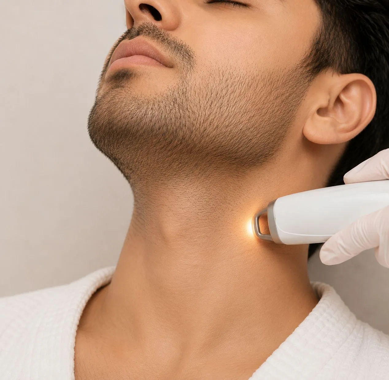 Beard line laser (neck)